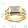 10K Men's CZ Signet Ring