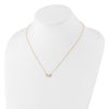 10K Polished 3-Stone CZ Necklace
