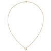 10K Polished CZ Heart Necklace