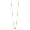 10K Polished CZ Enameled Elephant Necklace