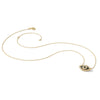 10K Polished CZ Evil Eye w/2 in ext Necklace