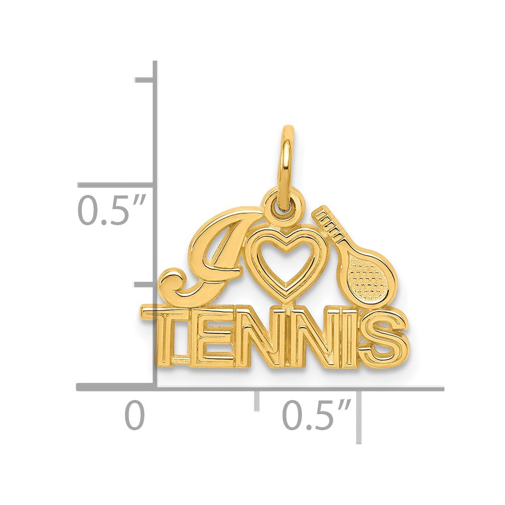 Gold Polished Tennis Pendants