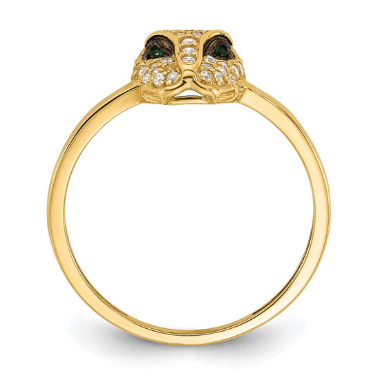Gold Polished Lioness Rings