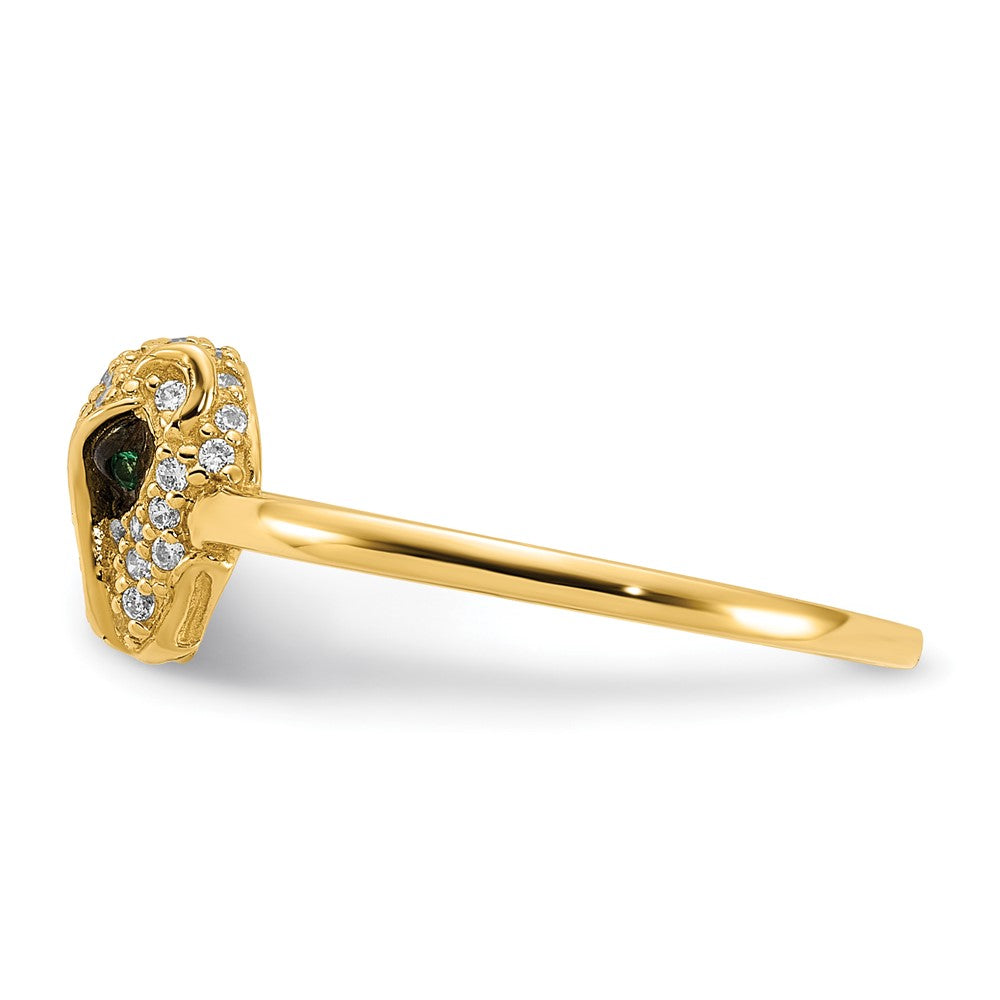 Gold Polished Lioness Rings