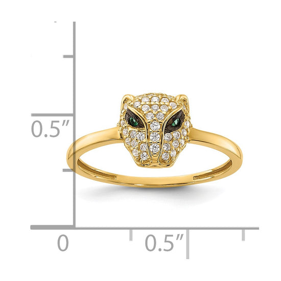 Gold Polished Lioness Rings