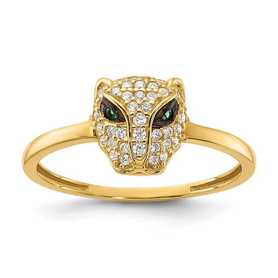Gold Polished Lioness Rings