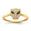 Gold Polished Lioness Rings