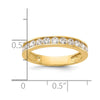 10K Polished 1.25mm CZ Channel Band