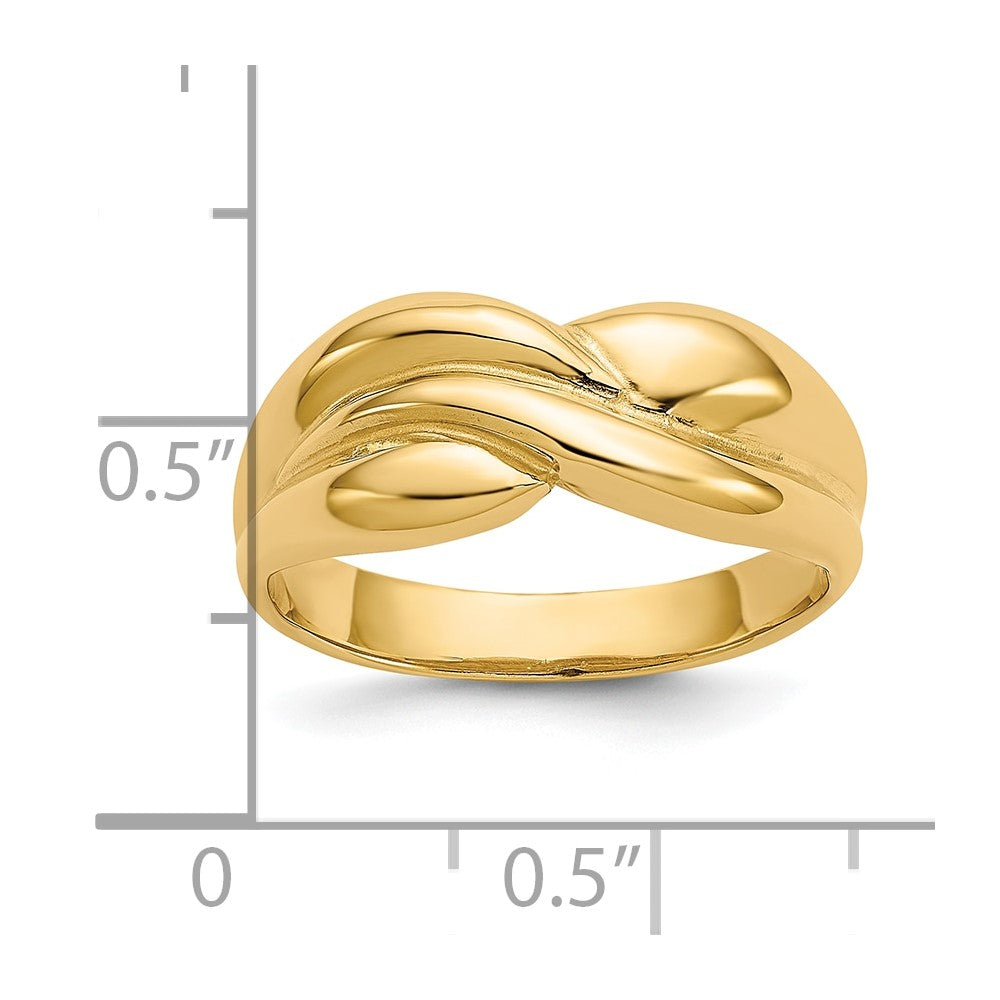 Gold Polished Classic Rings