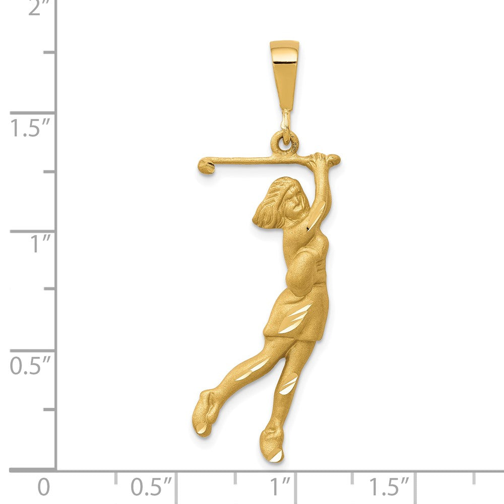 Gold Polished Golf Pendants