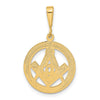 Gold Polished Masonic Pendants