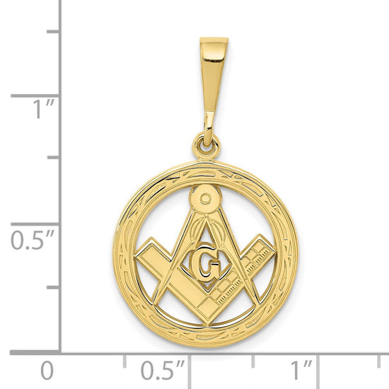 Gold Polished Masonic Pendants