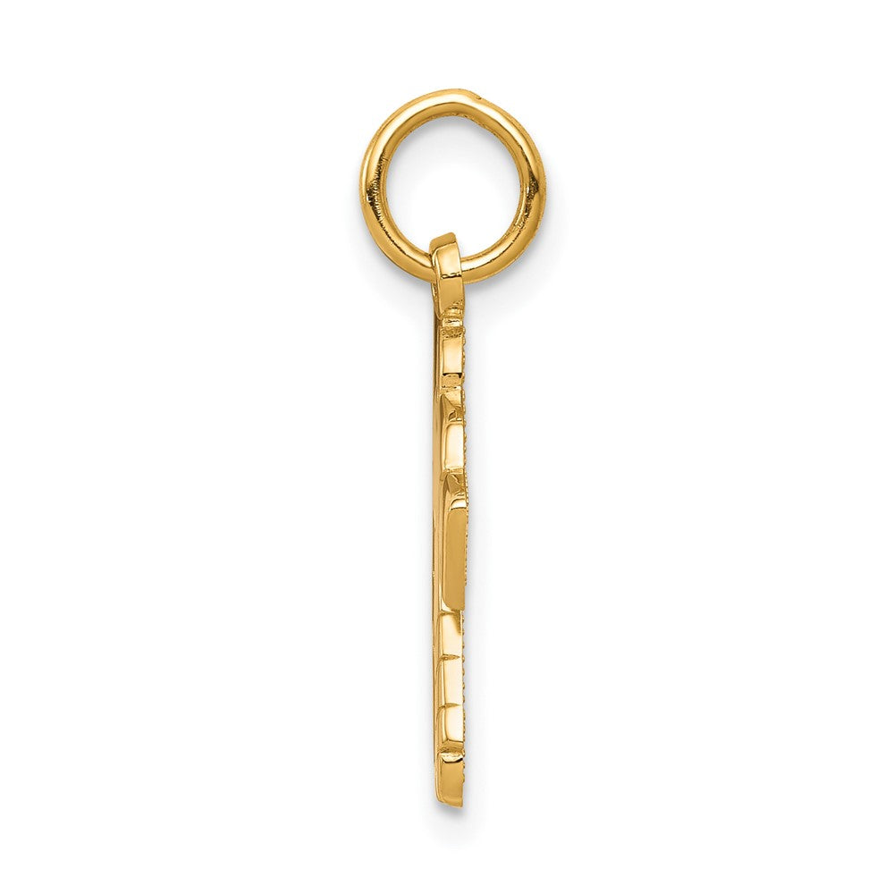 Gold Polished Hockey Pendants