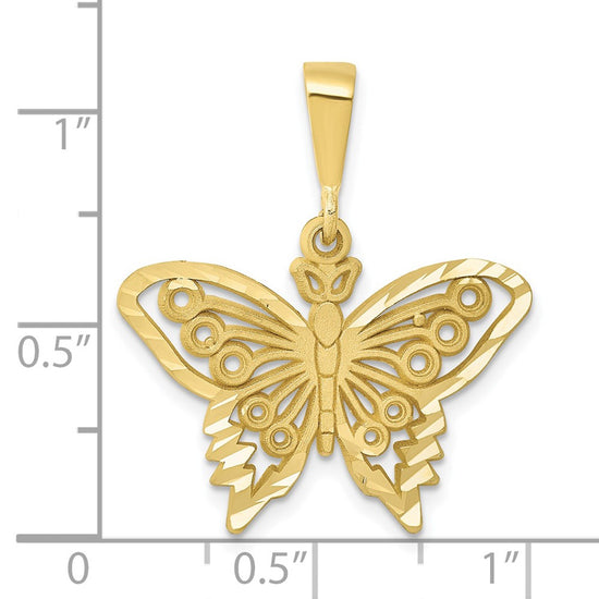 Gold Polished Butterfly Pendants
