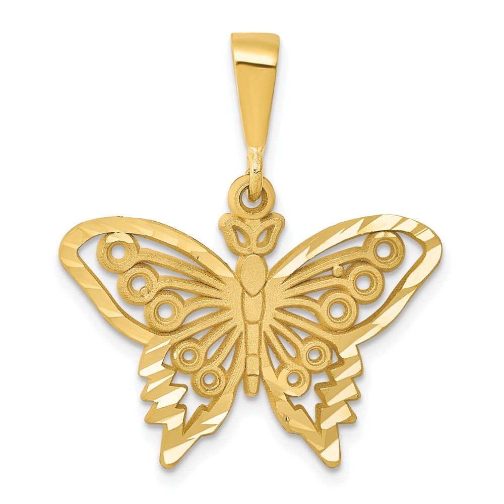 Gold Polished Butterfly Pendants