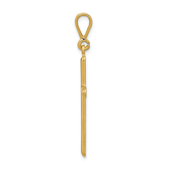 Gold Latin Cross Pendant
