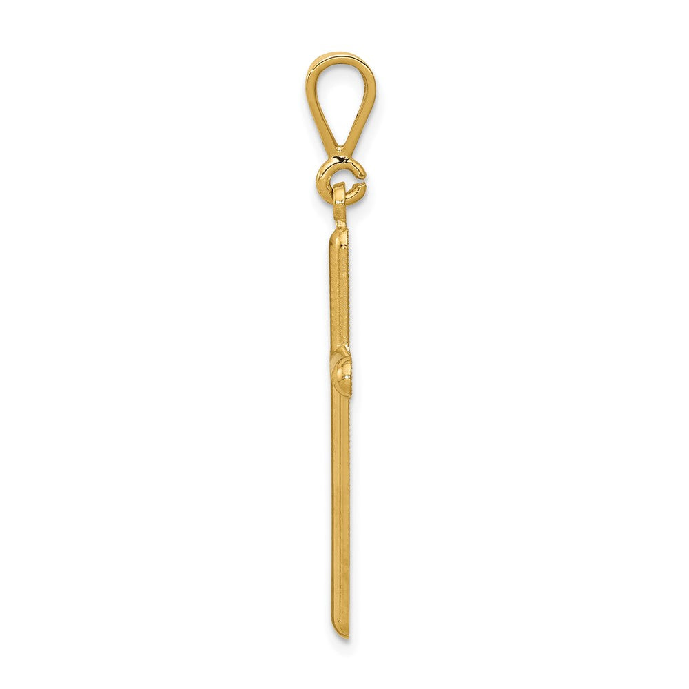 Gold Latin Cross Pendant