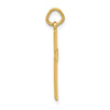 Gold Diamond-Cut Center Latin Cross Pendant