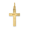 Gold Diamond-Cut Center Latin Cross Pendant