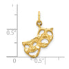 Gold Comedy/Tragedy Charm