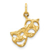 Gold Comedy/Tragedy Charm