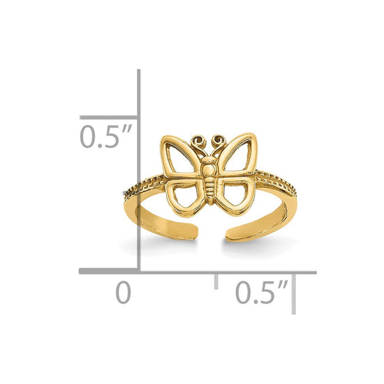 Gold Polished Toe Rings