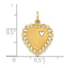 10k Heart Charm