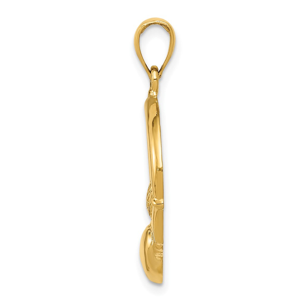 Gold Polished Claddagh Pendants