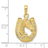 Gold Polished Horse Pendants