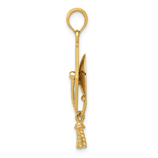 Gold Polished Graduation Pendants