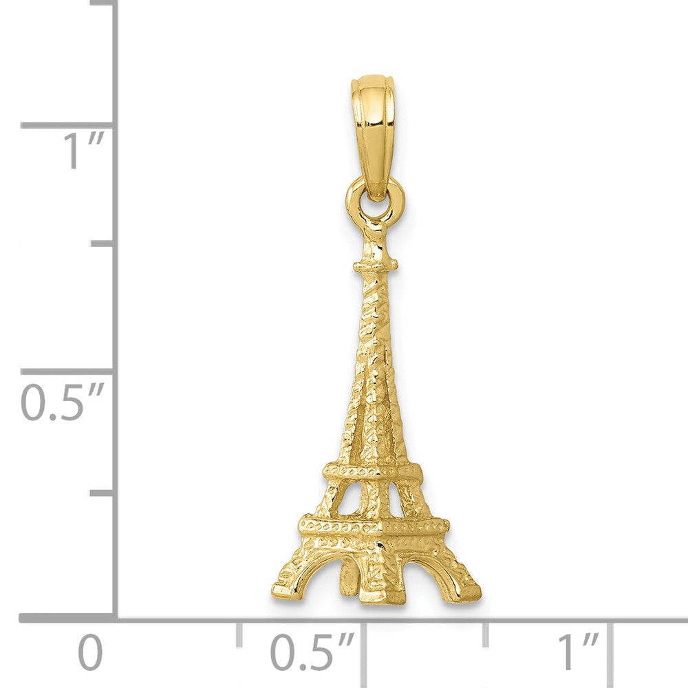 Gold Polished Eiffel Tower Pendants
