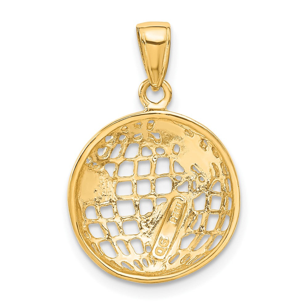 Gold Polished Globe Pendant