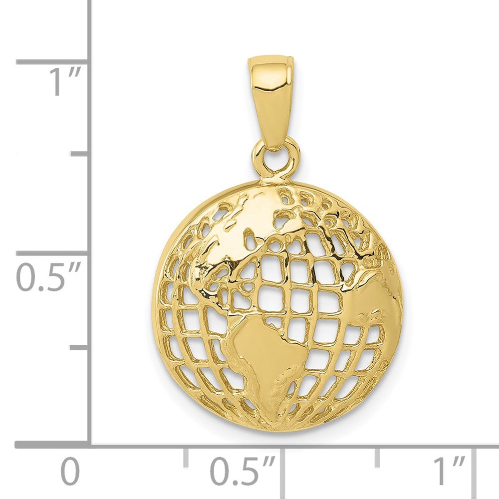 Gold Polished Globe Pendant