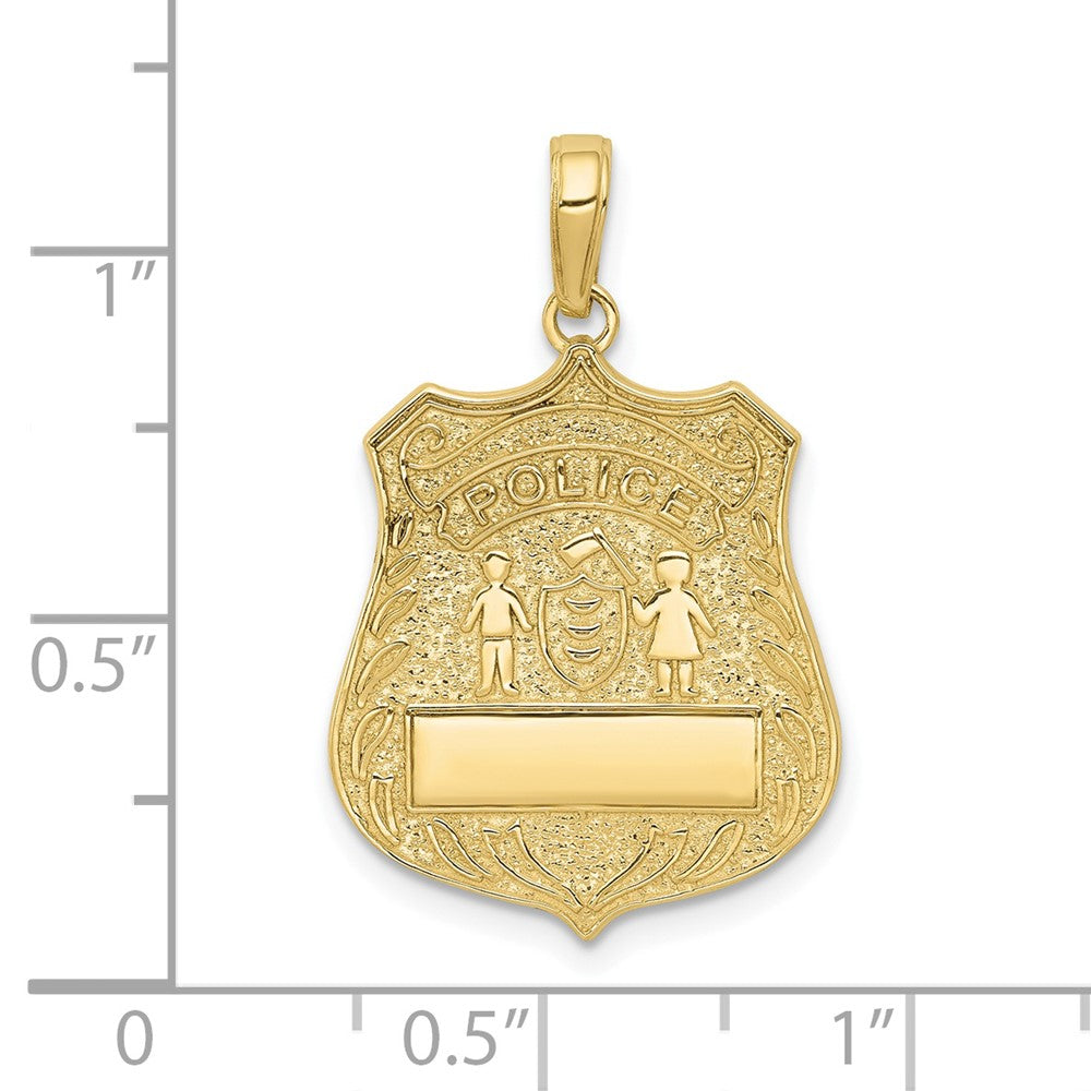 Gold Polished First Responder Pendants