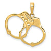 Gold Polished First Responder Pendants