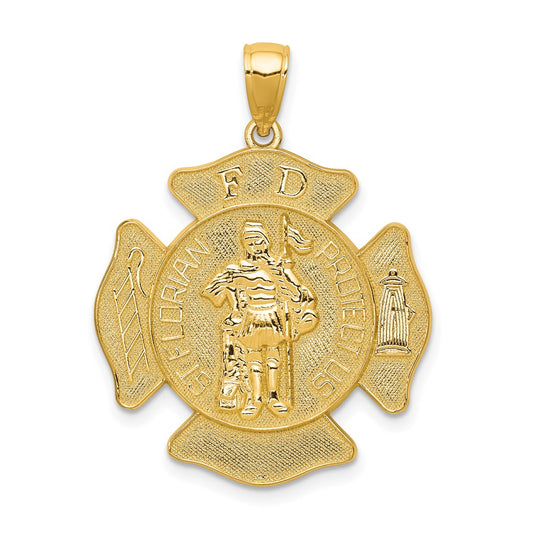 Gold Polished First Responder Pendants