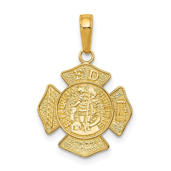 10k ST. FLORIAN PROTECT US / FD Fire Dept. Pendant