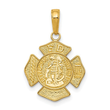 10k ST. FLORIAN PROTECT US / FD Fire Dept. Pendant