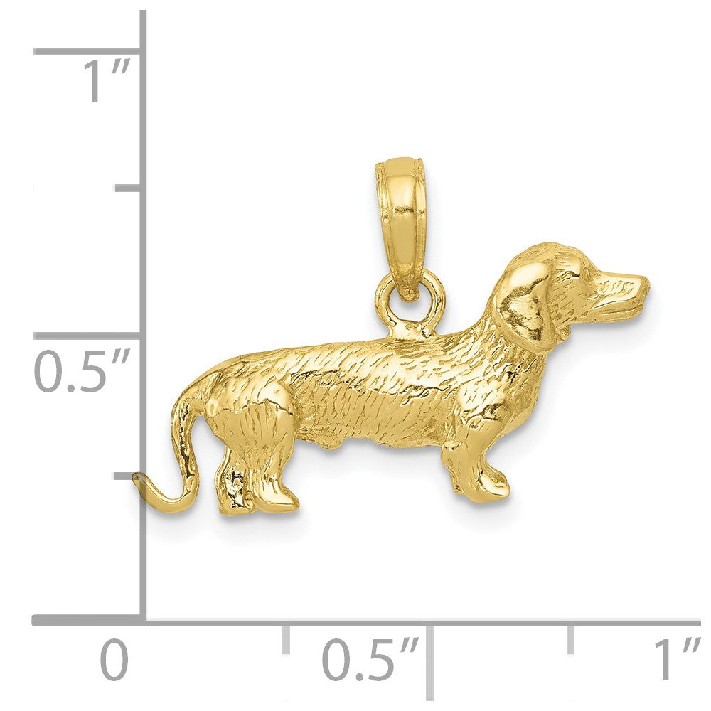 Gold Polished Dog Pendants