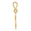 10k Large Filigree Initial L Pendant