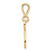 10k Large Filigree Initial N Pendant