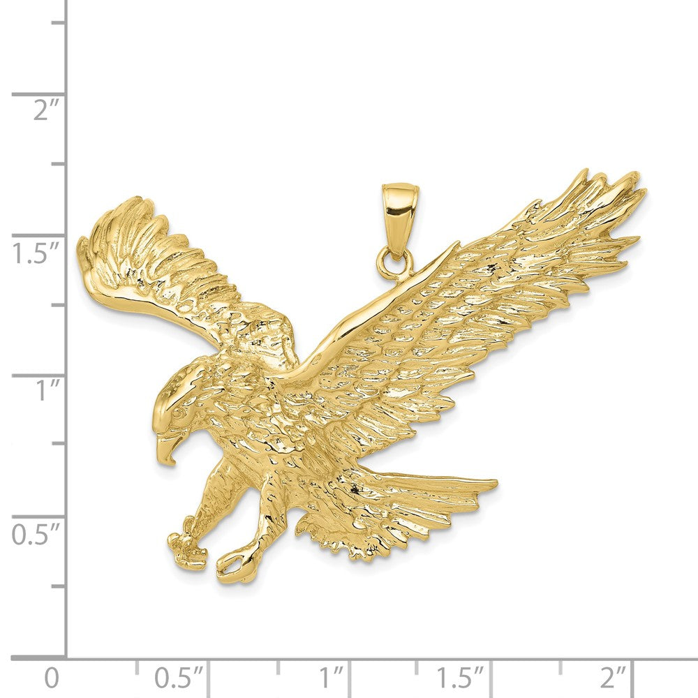 Gold Polished Eagle Pendants