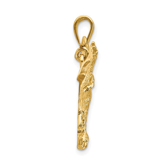 Gold Polished Eagle Pendants