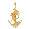 Gold Polished Dolphin Pendants