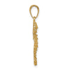 Gold Polished Seahorse Pendants