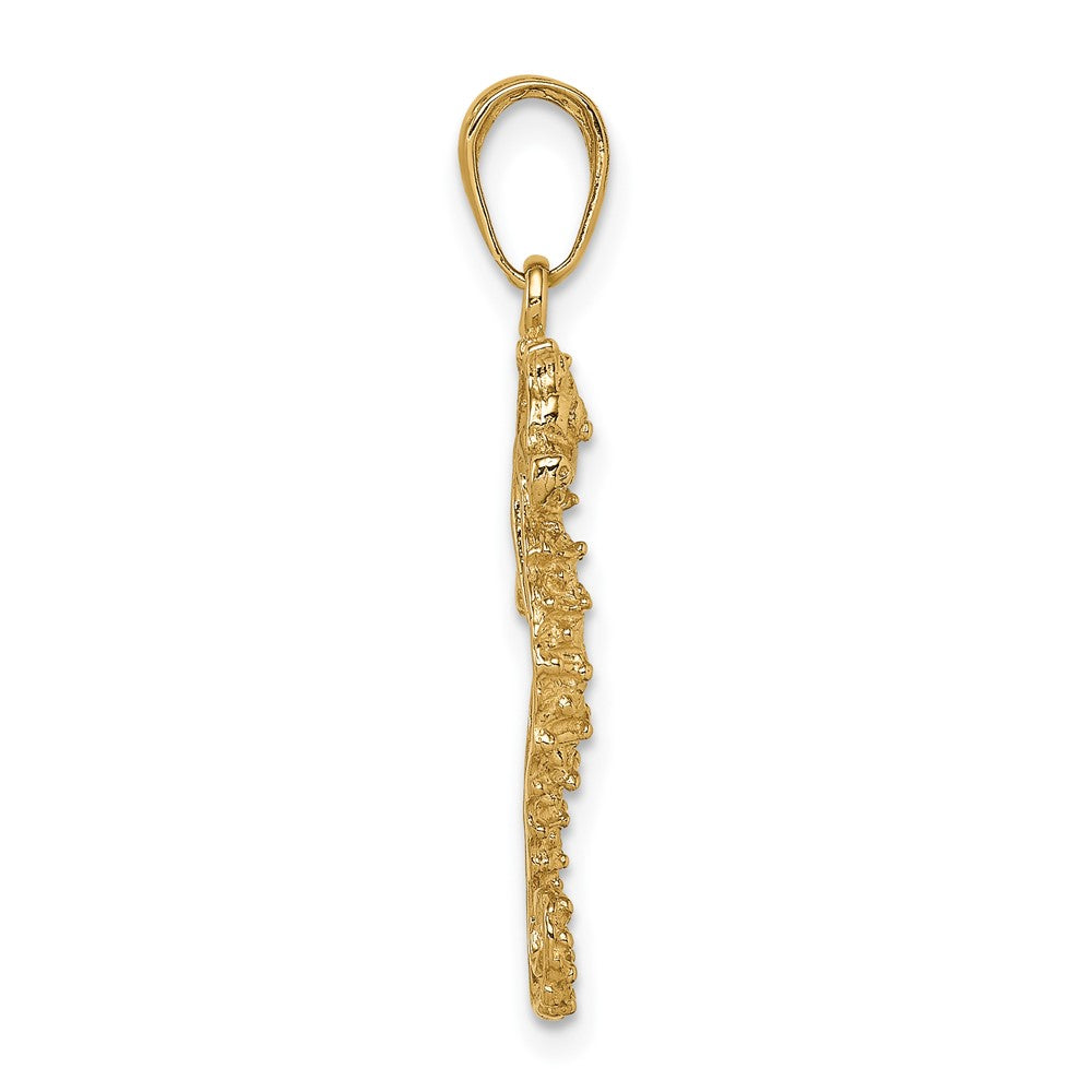 Gold Polished Seahorse Pendants