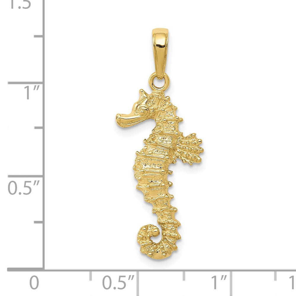 Gold Polished Seahorse Pendants