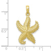 Gold Polished Starfish Pendants