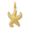 Gold Polished Starfish Pendants