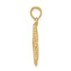 Gold Polished Starfish Pendants